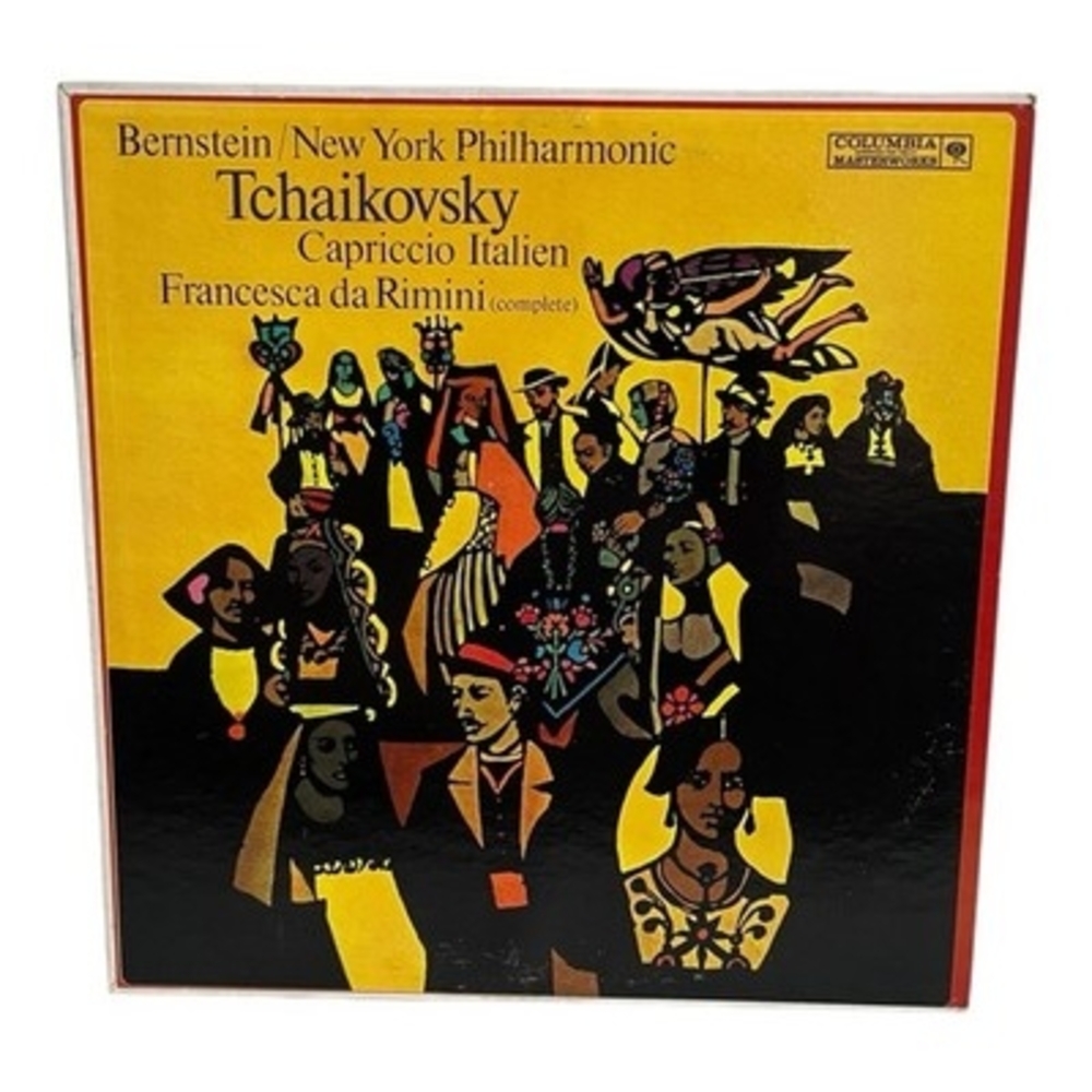 Tchaikovsky Bernstein NY Philharmonic Francesca da Rimini Capriccio Italien LP - Picture 1 of 2